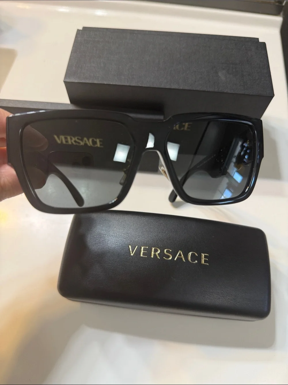 Versace black sunglasses unisex